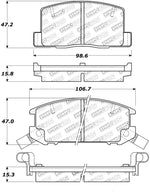 StopTech Street Touring 1/90-95/00-05 Toyota MR2/Spyder Rear Brake Pads