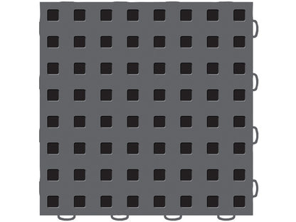 WeatherTech TechFloor - 3in x 12in Tiles(Right Loop) - Dark Grey/Black