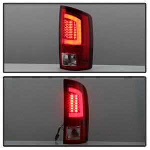 Spyder 03-06 Dodge Ram 2500/3500 V3 Light Bar LED Tail Light - Red Clear (ALT-YD-DRAM02V3-LBLED-RC)