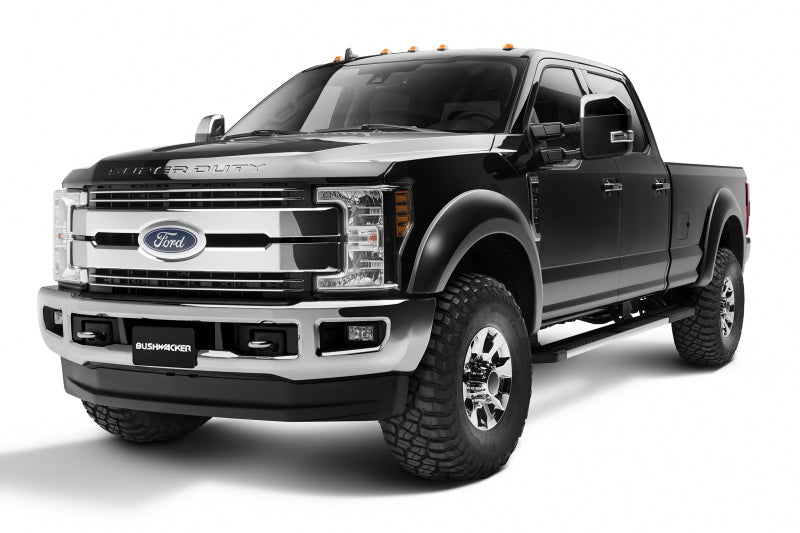 Bushwacker 17-18 Ford F-250 Super Duty Extend-A-Fender Style Flares 4pc - Black