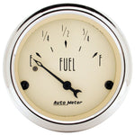 Autometer 2in 0 OHMS Empty/30 OHMS Full Antique Beige Fuel Level Gauge