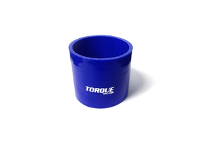 Torque Solution Straight Silicone Coupler: 3.5in Blue Universal