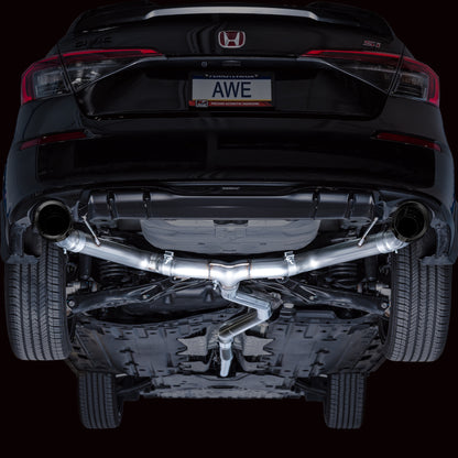 AWE Tuning 22+ Honda Civic Si/Acura Integra Track Edition Cat-Back Exhaust - Dual Diamond Black Tips