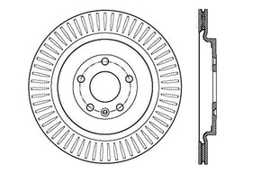 StopTech Sport Cross Drilled Brake Rotor - Front Right