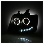 Spyder Chevy Suburban 1500 07-14 Projector Headlights LED Halo LED All Black PRO-YD-CSUB07-HL-BKV2