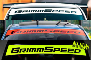 GrimmSpeed 2002+ Subaru WRX/STI / 05-09 Legacy GT Windshield Banner 43in. - White