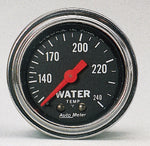 AutoMeter Gauge Water Temp 2-1/16in. 120-240 Deg. F Mechanical Traditional Chrome