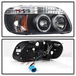 Spyder Ford Explorer 95-01 1PC Projector Headlights LED Halo Blk PRO-YD-FEXP95-HL-1PC-BK