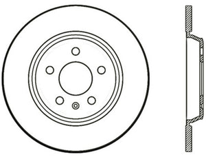 StopTech Power Slot 09-10 Audi A4/A4 Quattro / 08-10 A5 / 10 S4 Rear Left Drilled Rotor