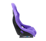 NRG FRP Bucket Seat PRISMA Edition w/ Pearlized Back Purple Alcantara - Medium