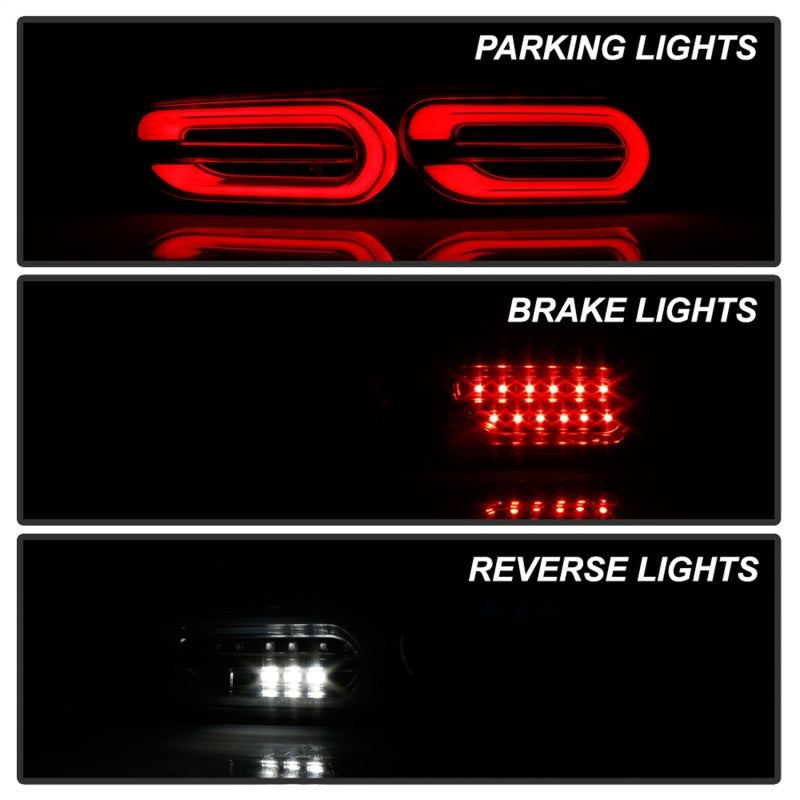 Spyder Chevy Camaro 16-18 (Do Not Fit Halogen Model) LED Tail Lights Black ALT-YD-CCAM16LED-SEQ-BK