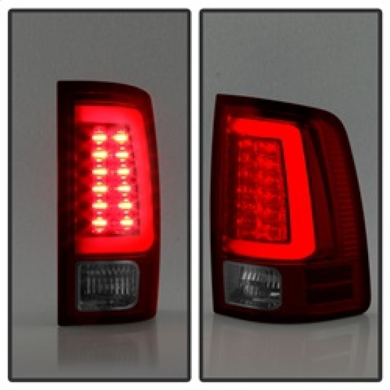 Spyder 13-14 Dodge Ram 1500 LED Tail Lights - Red Clear ALT-YD-DRAM13V2-LED-RC