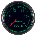 Autometer GS Series 2-1/16in Voltmeter 18V Electrical Gauge Full Sweep