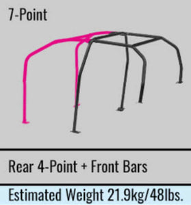 Cusco Chromoly Roll Cage 7-Point 4/5-Passenger Through Dash Mitsubishi Evo 10 CZ4A (S/O / No Cancel)