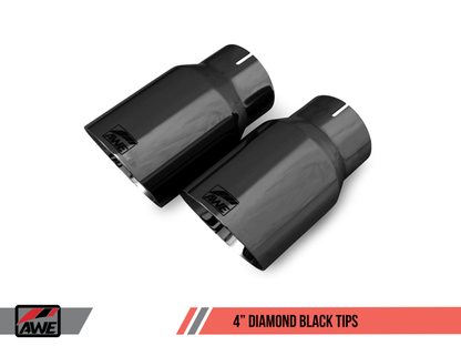 AWE Tuning S550 Mustang GT Cat-Back Exhaust - Touring Edition (Diamond Black Tips)