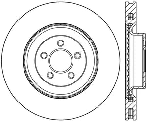 StopTech Slotted & Drilled Sport Brake Rotor - 2015 Ford Mustang GT - Front Left