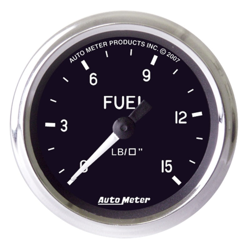 Autometer Cobra 2 inch 0-15 PSI w/ ISO Fuel Pressure Gauge