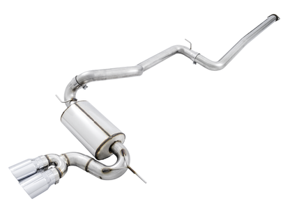 AWE Tuning Ford Focus ST Touring Edition Cat-Back Exhaust - Non-Resonated - Chrome Silver Tips