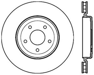 StopTech Power Slot 06-10 Corvette (Z06) / 10 Corvette Grand Sport Rear Left Slotted CRYO Rotor