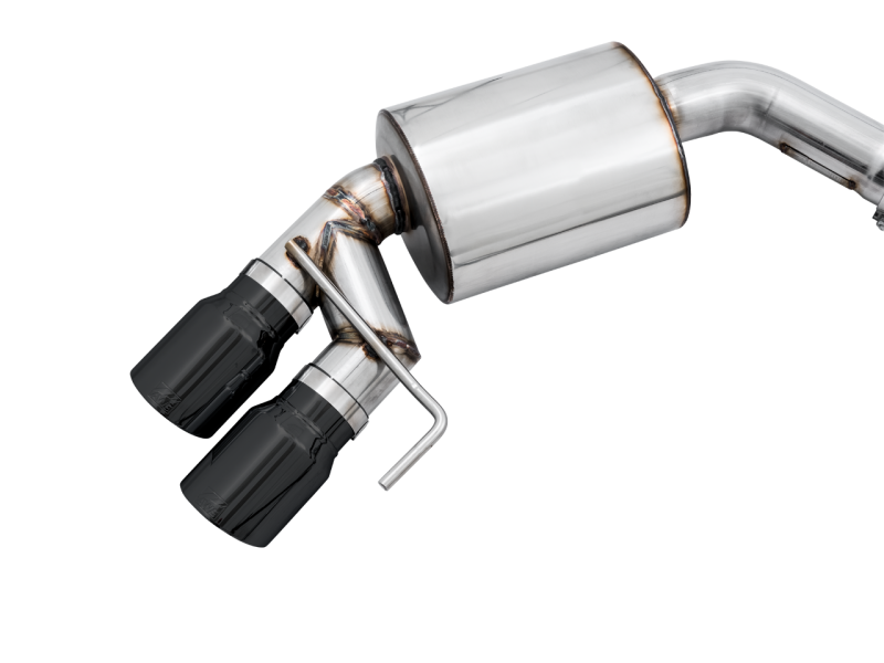 AWE Tuning 2018+ Ford Mustang GT (S550) Cat-Back Exhaust - Touring Edition (Quad Diamond Black Tips)