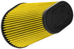 Airaid Universal Air Filter -Cone 6in FLG x 9-1/2x7-1/2in B x 6-3/8x3-3/4inTx 9-1/2in H - Synthaflow