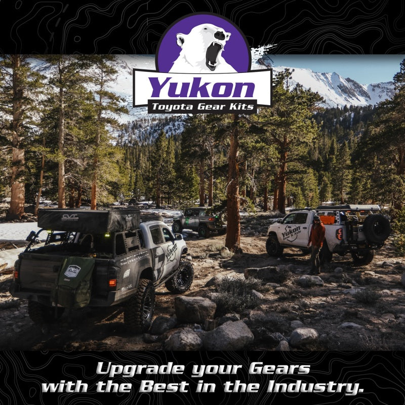 Yukon Gear Ring & Pinion Gear Kit Front & Rear for Toyota 8/7.5R Diff (w/Factory Locker) 4.88 Ratio