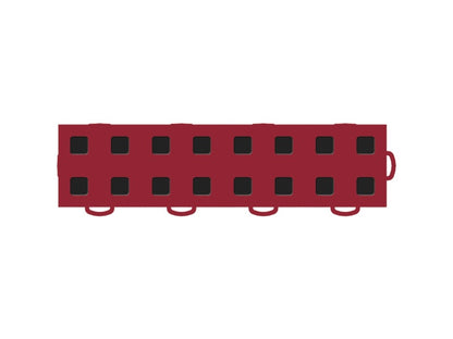 WeatherTech TechFloor - 3in X 12in Tiles(Right Loop) - Red/Black **Order in Qtys of 10
