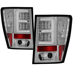 Spyder Jeep Grand Cherokee 05-06 Version 2 Light Bar LED Tail Lights - Chrome