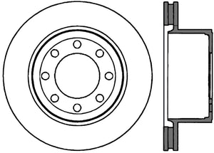 StopTech Power Slot 05-11 Ford F250/F350 PU 2WD/4WD Rear Right Slotted CRYO-STOP Rotor