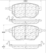 StopTech Street Touring 03-11/05 Infiniti / 05-06 Nissan Front Brake Pads