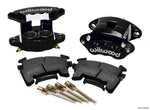 Wilwood D154 Front Caliper Kit - Black 1.62 / 1.62in Piston 0.81in Rotor