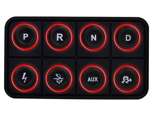 AEM EV 8 Button Keypad CAN Based Programmable Backlighting