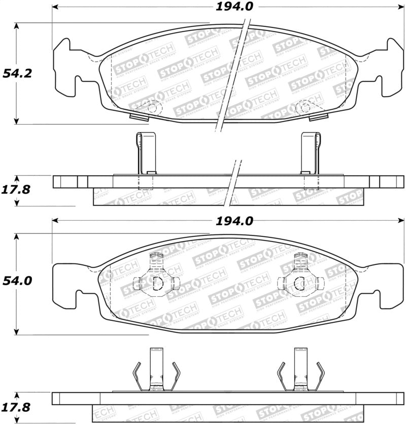 StopTech Street Brake Pads