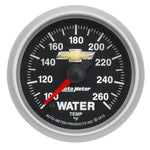 AutoMeter Gauge Water Temp 2-1/16in. 100-260 Deg. F Digital Stepper Motor Chevy Gold Bowtie