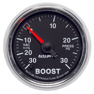 Autometer GS 30inhg-30PSI Digital Vac/Boost Gauge