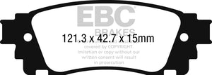 EBC 2017+ Toyota C-HR 2.0L Greenstuff Rear Brake Pads