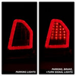 Spyder Chrysler 300 05-07 V2 Light Bar LED Tail Lights - Red Clear ALT-YD-CHR305V2-LED-RC