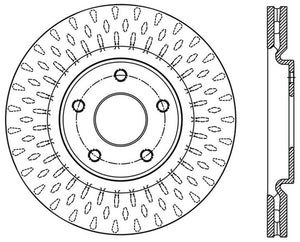 StopTech 12-20 Dodge Grand Caravan Sport Drilled Right Front Rotor