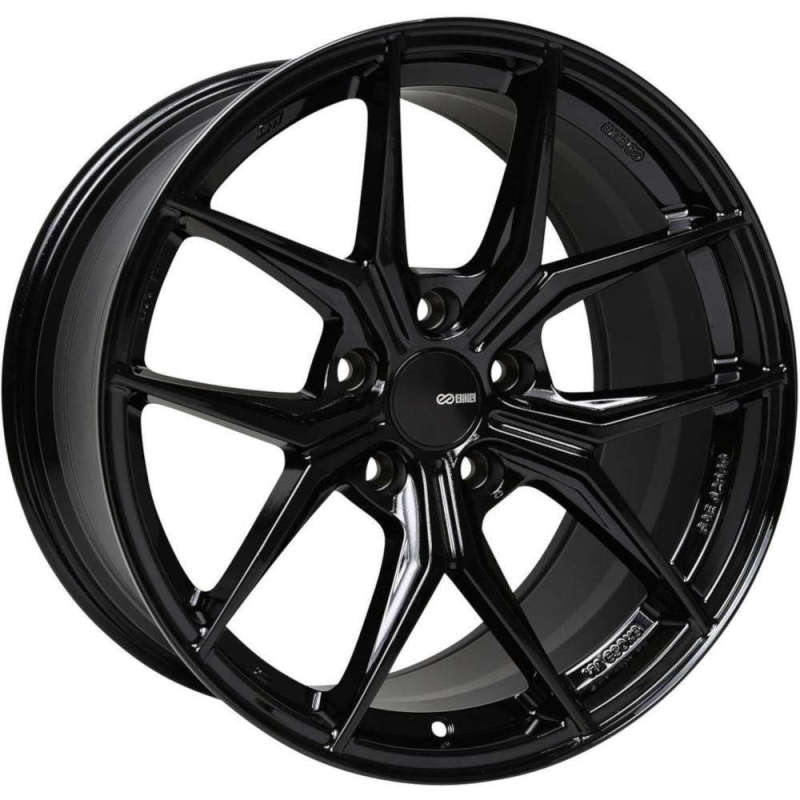 Enkei TSR-X 18x8.5 45mm Offset 5x114.3 ZP 72.6mm Bore Gloss Black Wheel