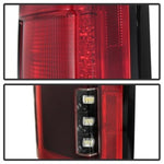 Spyder 15-18 Ford F-150 LED Tail Lights (w/Blind Spot) - Red Clear (ALT-YD-FF15015BS-LBLED-RC)