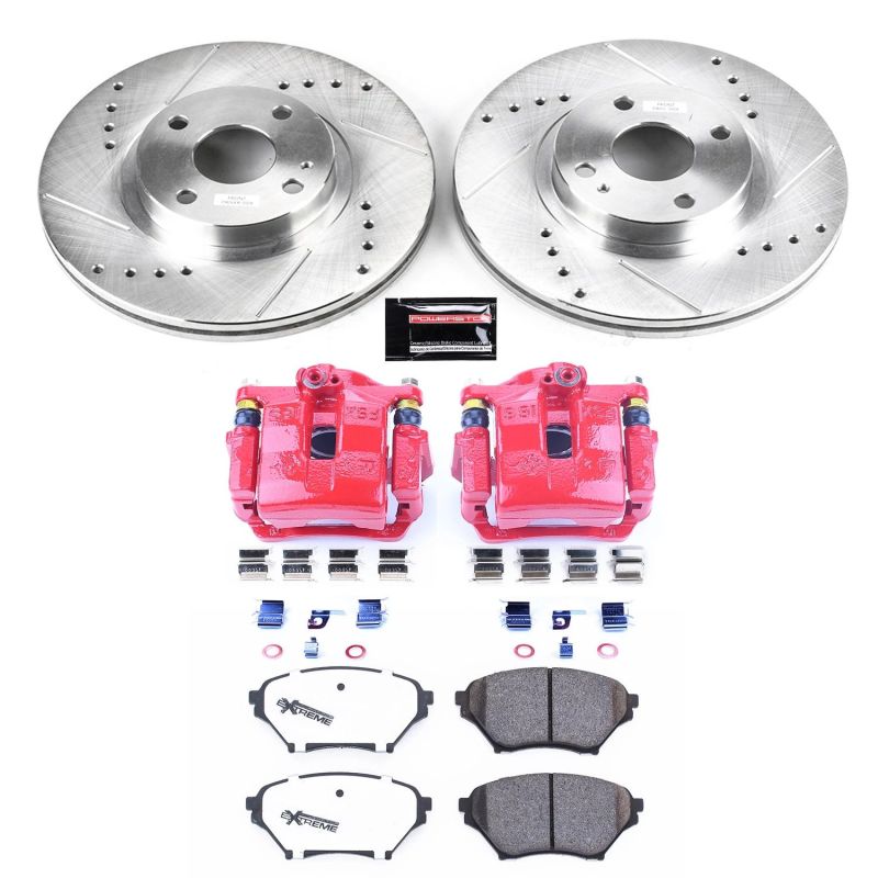 Power Stop 01-05 Mazda Miata Front Z26 Street Warrior Brake Kit w/Calipers