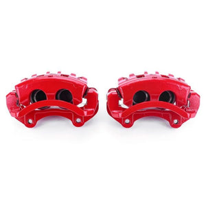 Power Stop 08-14 Cadillac CTS Front Red Calipers w/Brackets - Pair