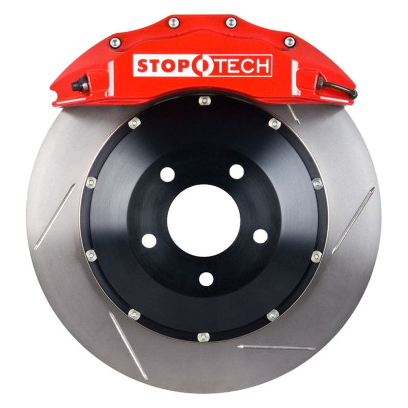 StopTech 07-09 Escalade/Subarban/Tahoe/Yukon Rear BBK w/ Red ST-60 Calipers Slotted 380x32mm Rotors