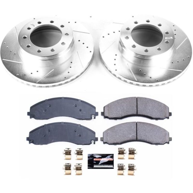 Power Stop 17-22 Ford F-550 Super Duty Front Z23 Evolution Brake Kit