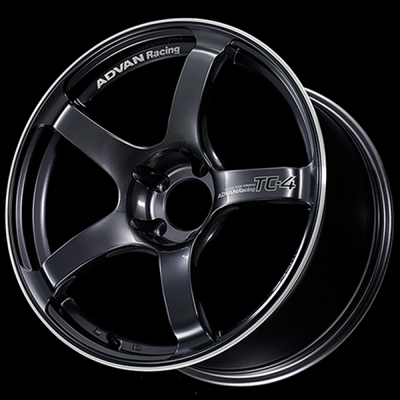 Advan TC4 18x8.5 +45 5-100 Racing Black GunMetallic & Ring Wheel