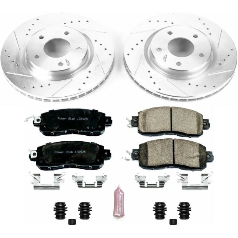 Power Stop 14-17 Nissan Leaf Front Z23 Evolution Sport Brake Kit