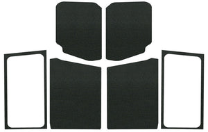 DEI 18-23 Jeep Wrangler JL 2-Door Boom Mat Complete Headliner Kit - 7 Piece - Black