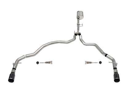Corsa 2021-2025 Ford F-150 Regular Cab/ 8in Bed 3.5L V6 Sport Cat-Back Dual Rear Exit-