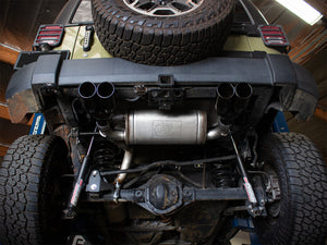 aFe Vulcan Series 2.5in 304 SS Axle-Back Exhaust Black 07-18 Jeep Wrangler (JK) V6-3.6/3.8L
