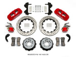 Wilwood AERO4 / MC4 Rear Kit 14.00 Drilled Red Currie Pro-Tour Unit Bearing Floater